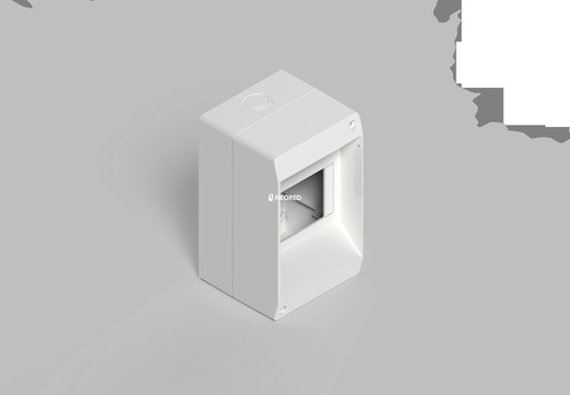 [GEN045003B] Dis-Caja ext. TM 4 bocas s/tapa - Blanca