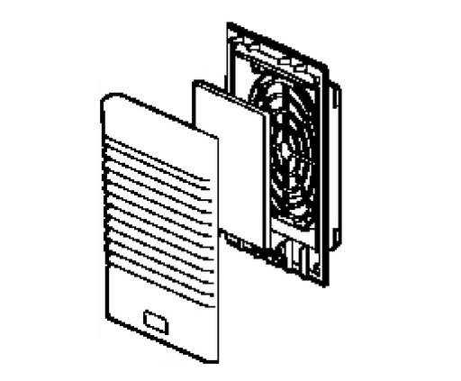 [GEN141202B] Kit Ventilación de Salida 148x170 Color Beige