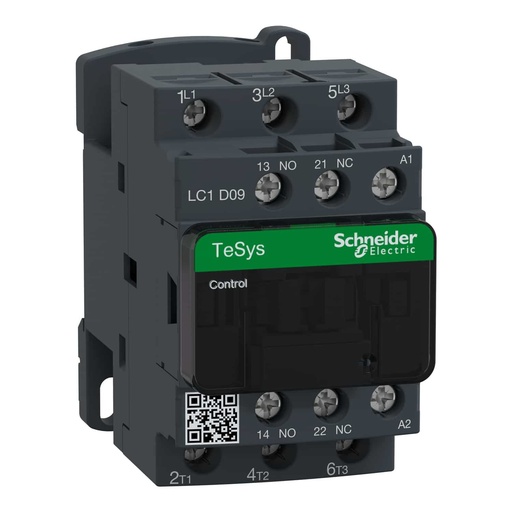 [SCHLC1D09M7] Contactor Tripolar (1na+1nc) TeSys D 9A 220 Vca 50/60Hz