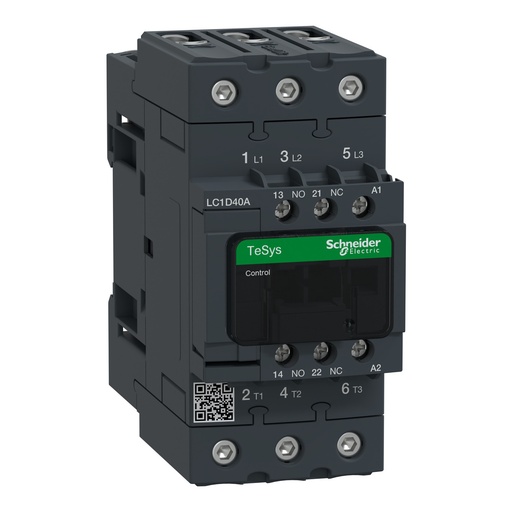 [SCHLC1D40AM7] Contactor Tripolar (1na+1nc) TeSys D 40A 220 Vca 50/60Hz Evlk