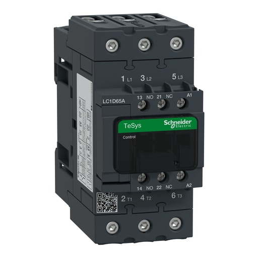 [SCHLC1D65AB7] Contactor Tripolar (1na+1nc) TeSys D 65A 24 Vca 50/60Hz Evlk