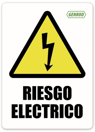 [GEN341000] Etiqueta Riesgo Eléctrico 55x75