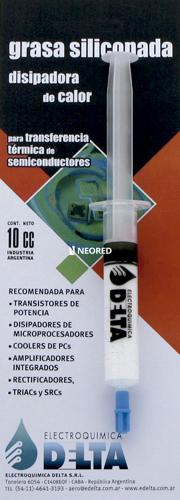 [DTAGS] Grasa siliconada, disipadora de calor Jeringa de 10cc