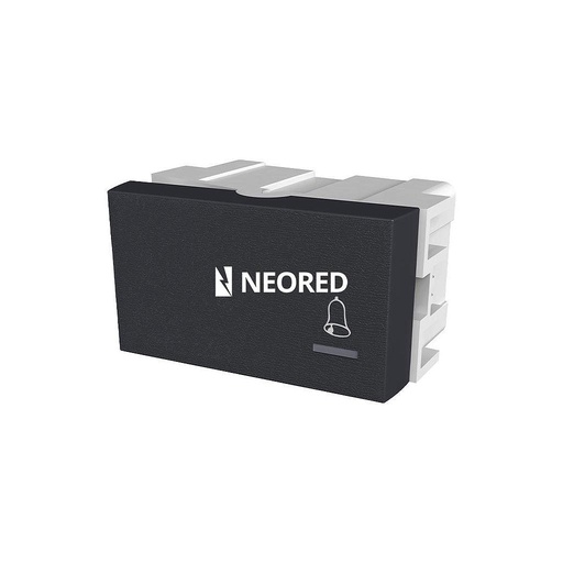 [JEL80052] Interruptor Unipolar Pulsador Negro