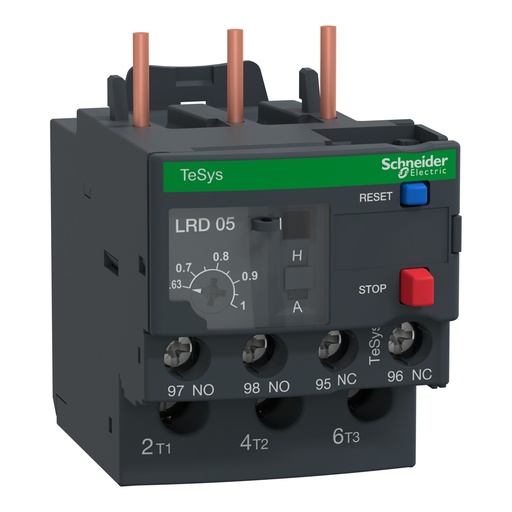 [SCHLRD05] Relé Térmico para Contactor de 0,63 a 1 A-Línea TeSys D