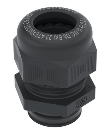 [FMN2050331] Dis-Prensaestopas atmósferas EX  M25 Poliamida, PA Negro