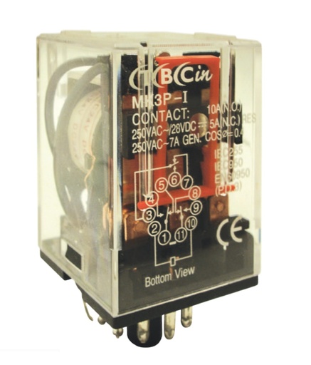 [TBCMK3P-24VCA] RELES AUXILIARES EXTRAIBLES BOB 24VCA