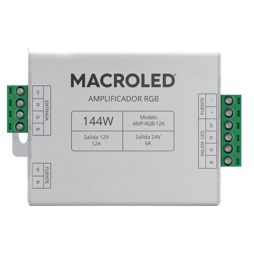 [CORAMP-RGB-12A] AMPLIFICADOR RGB - 12AMP (10 MTS)