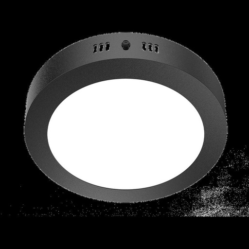 [CORNPR12WW] Panel plafon circular negro 12W Macroled calido