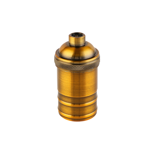 [CORPLV-VIN-E27-BB] PORTALÁMPARA ALUMINIO E27 VINTAGE BRONCE BRILLANTE