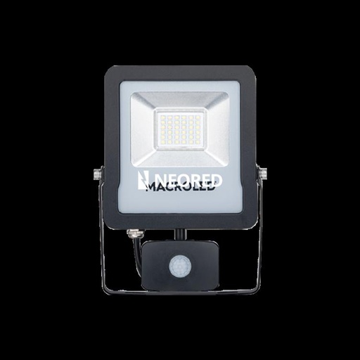 [CORPFLS-30W-110D-857-CW] Reflector con sensor de movimiento 30w Macroled frio