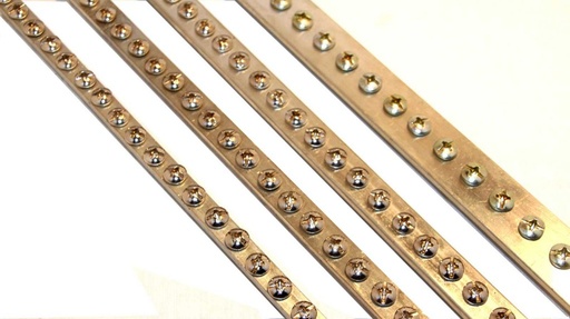 [ELE125AS] Barras de distribución de cobre estañadas Standard 125 Amp